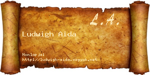 Ludwigh Aida névjegykártya